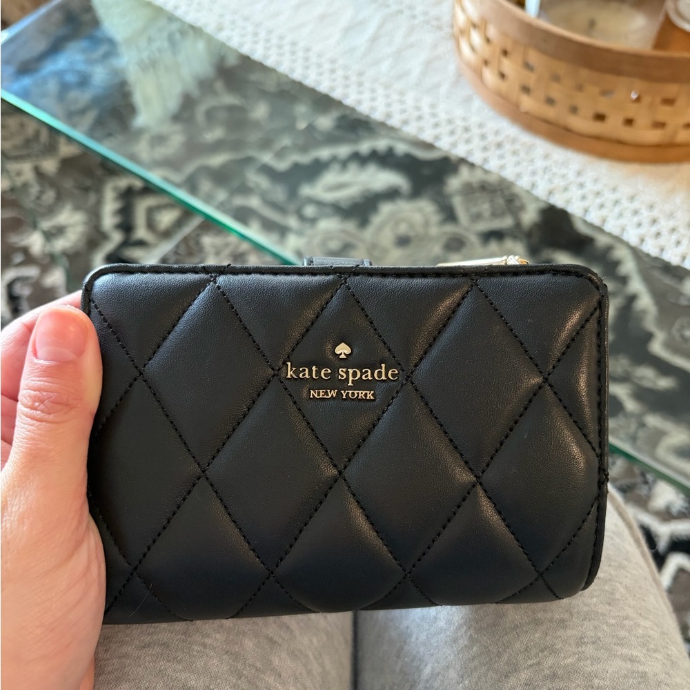 Kate Spade Quilted Black Wallet